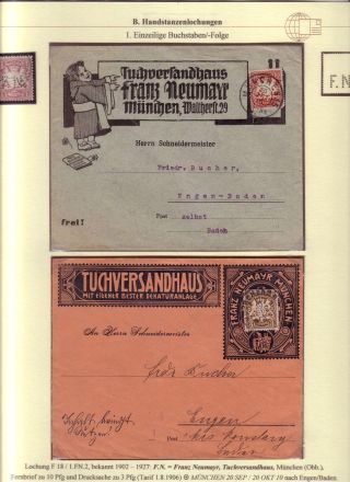 PERFINS OF BAVARIA – sheet 39