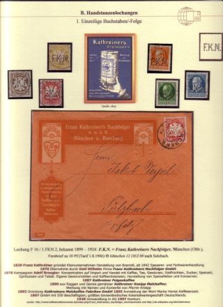 PERFINS OF BAVARIA – sheet 45