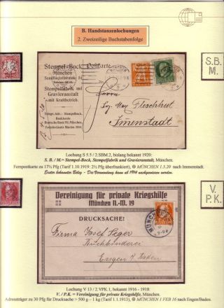 PERFINS OF BAVARIA – sheet 57