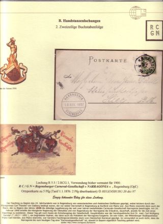 PERFINS OF BAVARIA – sheet 60