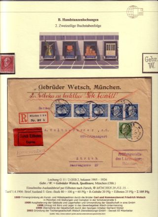 PERFINS OF BAVARIA – sheet 61