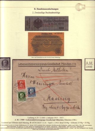 PERFINS OF BAVARIA – sheet 64