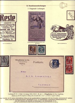 PERFINS OF BAVARIA – sheet 70