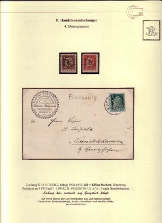 PERFINS OF BAVARIA – sheet 77