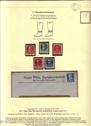 PERFINS OF BAVARIA – sheet 90