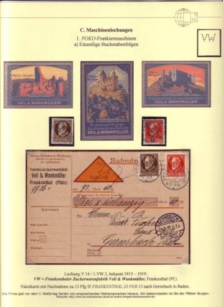 PERFINS OF BAVARIA – sheet 92