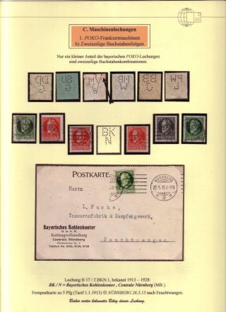 PERFINS OF BAVARIA – sheet 93