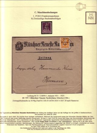 PERFINS OF BAVARIA – sheet 95