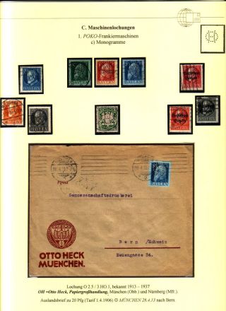 PERFINS OF BAVARIA – sheet 103