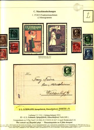 PERFINS OF BAVARIA – sheet 105