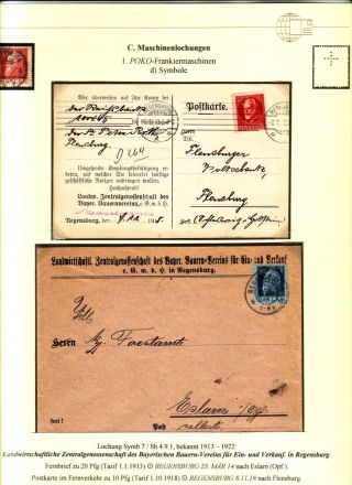 PERFINS OF BAVARIA – sheet 107