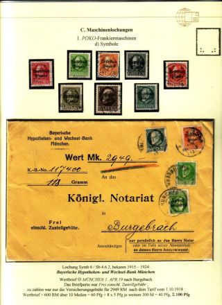 PERFINS OF BAVARIA – sheet 108