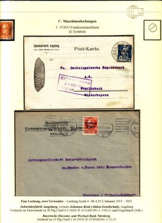 PERFINS OF BAVARIA – sheet 109