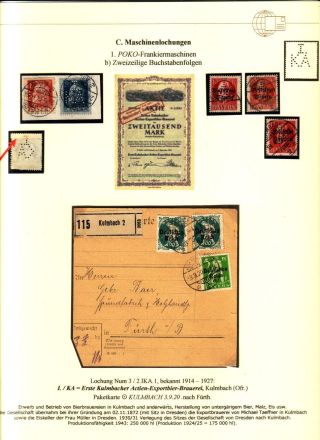 PERFINS OF BAVARIA – sheet 111