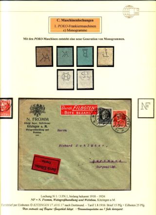 PERFINS OF BAVARIA – sheet 112
