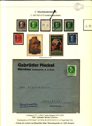 PERFINS OF BAVARIA – sheet 114