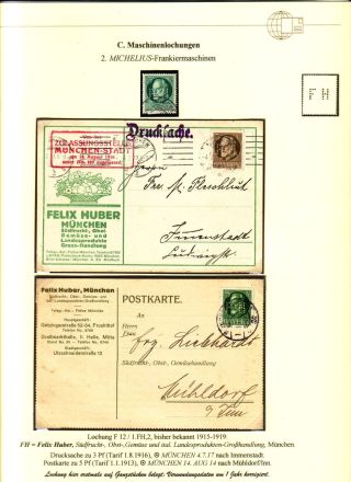PERFINS OF BAVARIA – sheet 115