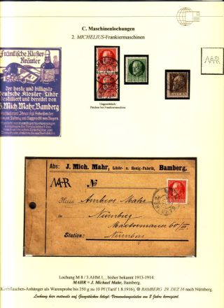 PERFINS OF BAVARIA – sheet 117