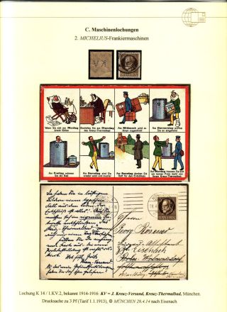 PERFINS OF BAVARIA – sheet 119