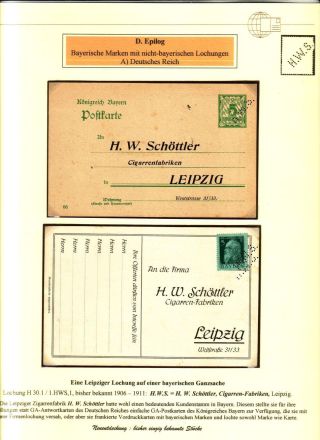 PERFINS OF BAVARIA – sheet 120