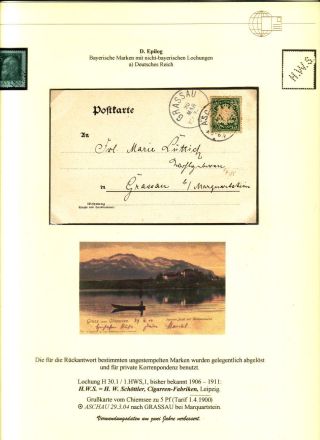 PERFINS OF BAVARIA – sheet 121