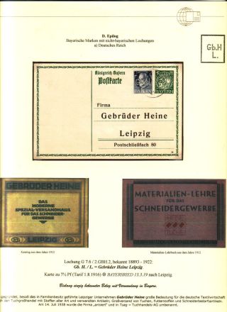 PERFINS OF BAVARIA – sheet 122