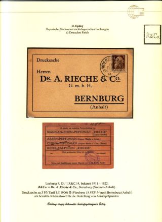 PERFINS OF BAVARIA – sheet 123