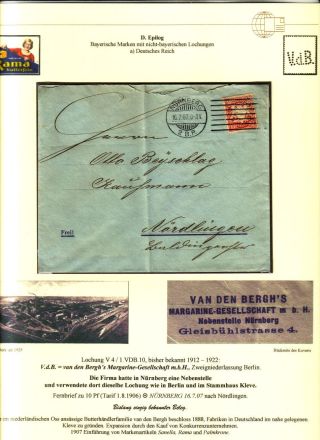 PERFINS OF BAVARIA – sheet 124