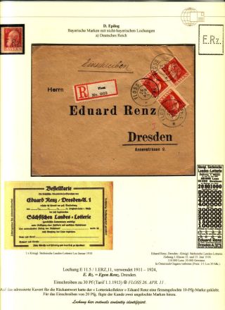 PERFINS OF BAVARIA – sheet 125