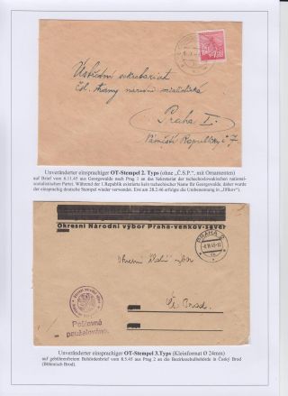 POŠTOVNÍ RAZÍTKA V ČECHÁCH A NA MORAVĚ V POVÁLEČNÉM OBDOBÍ 1945 – list 3
