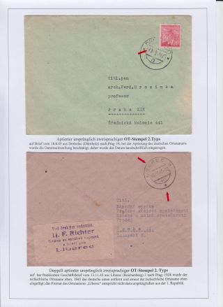 POŠTOVNÍ RAZÍTKA V ČECHÁCH A NA MORAVĚ V POVÁLEČNÉM OBDOBÍ 1945 – list 5