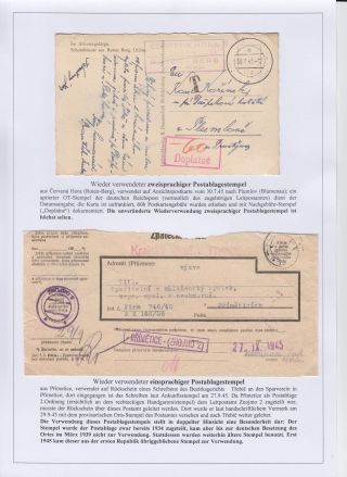 POŠTOVNÍ RAZÍTKA V ČECHÁCH A NA MORAVĚ V POVÁLEČNÉM OBDOBÍ 1945 – list 8