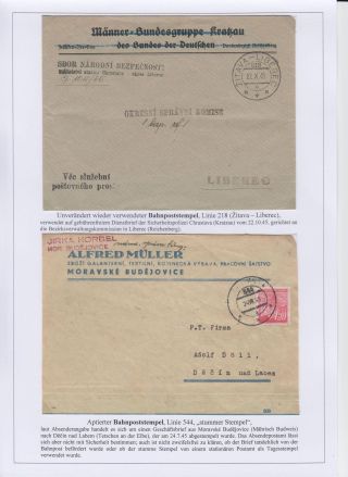 POŠTOVNÍ RAZÍTKA V ČECHÁCH A NA MORAVĚ V POVÁLEČNÉM OBDOBÍ 1945 – list 9