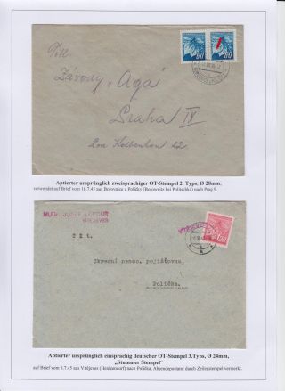 POŠTOVNÍ RAZÍTKA V ČECHÁCH A NA MORAVĚ V POVÁLEČNÉM OBDOBÍ 1945 – list 15