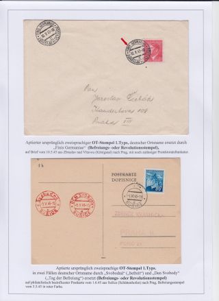 POŠTOVNÍ RAZÍTKA V ČECHÁCH A NA MORAVĚ V POVÁLEČNÉM OBDOBÍ 1945 – list 16