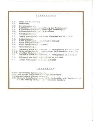 DIE RPD HAMBURG 1945-1947 (REICHSPOSTDIREKTION) – Blatt 2