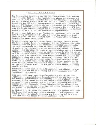 DIE RPD HAMBURG 1945-1947 (REICHSPOSTDIREKTION) – Blatt 3