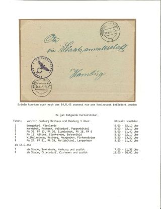 DIE RPD HAMBURG 1945-1947 (REICHSPOSTDIREKTION) – Blatt 5