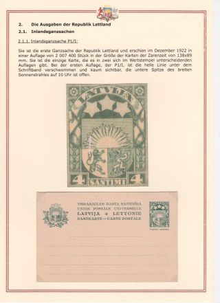 DIE GANZSACHEN DER REPUBLIK LETTLAND UND DER LETTISCHEN SOZIALISTISCHEN SOWJETREPUBLIK VON 1922-1941 – Blatt 3