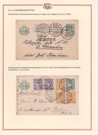 DIE GANZSACHEN DER REPUBLIK LETTLAND UND DER LETTISCHEN SOZIALISTISCHEN SOWJETREPUBLIK VON 1922-1941 – Blatt 4