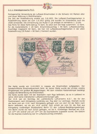 DIE GANZSACHEN DER REPUBLIK LETTLAND UND DER LETTISCHEN SOZIALISTISCHEN SOWJETREPUBLIK VON 1922-1941 – Blatt 5