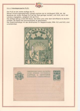 DIE GANZSACHEN DER REPUBLIK LETTLAND UND DER LETTISCHEN SOZIALISTISCHEN SOWJETREPUBLIK VON 1922-1941 – Blatt 8