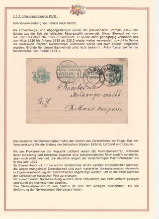 DIE GANZSACHEN DER REPUBLIK LETTLAND UND DER LETTISCHEN SOZIALISTISCHEN SOWJETREPUBLIK VON 1922-1941 – Blatt 9