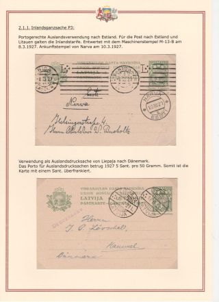 DIE GANZSACHEN DER REPUBLIK LETTLAND UND DER LETTISCHEN SOZIALISTISCHEN SOWJETREPUBLIK VON 1922-1941 – Blatt 14