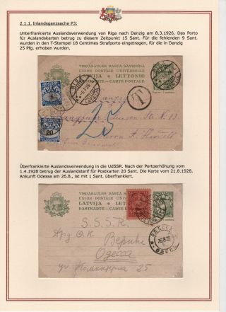 DIE GANZSACHEN DER REPUBLIK LETTLAND UND DER LETTISCHEN SOZIALISTISCHEN SOWJETREPUBLIK VON 1922-1941 – Blatt 15
