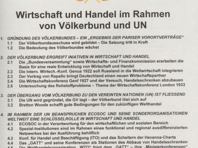 ECONOMY AND TRADE IN THE FRAMEWORK OF THE LEAGUE OF NATIONS AND UNITED NATIONS