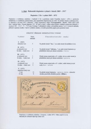 DOPISNICE V ČESKÝCH ZEMÍCH Z LET 1869-1920 – list 2