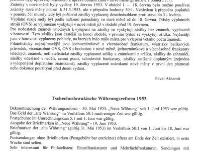 CZECHOSLOVAK MONETARY REFORM