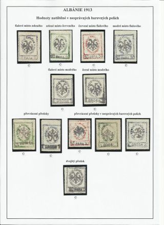 POŠTOVNÍ ZNÁMKY NA ÚZEMÍ ALBÁNIE 1913-1945 – list 6