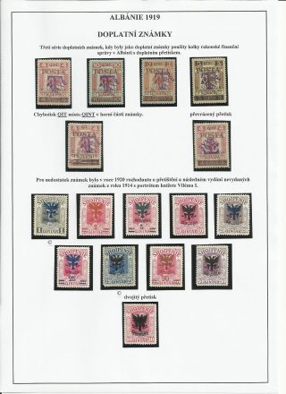 POŠTOVNÍ ZNÁMKY NA ÚZEMÍ ALBÁNIE 1913-1945 – list 20